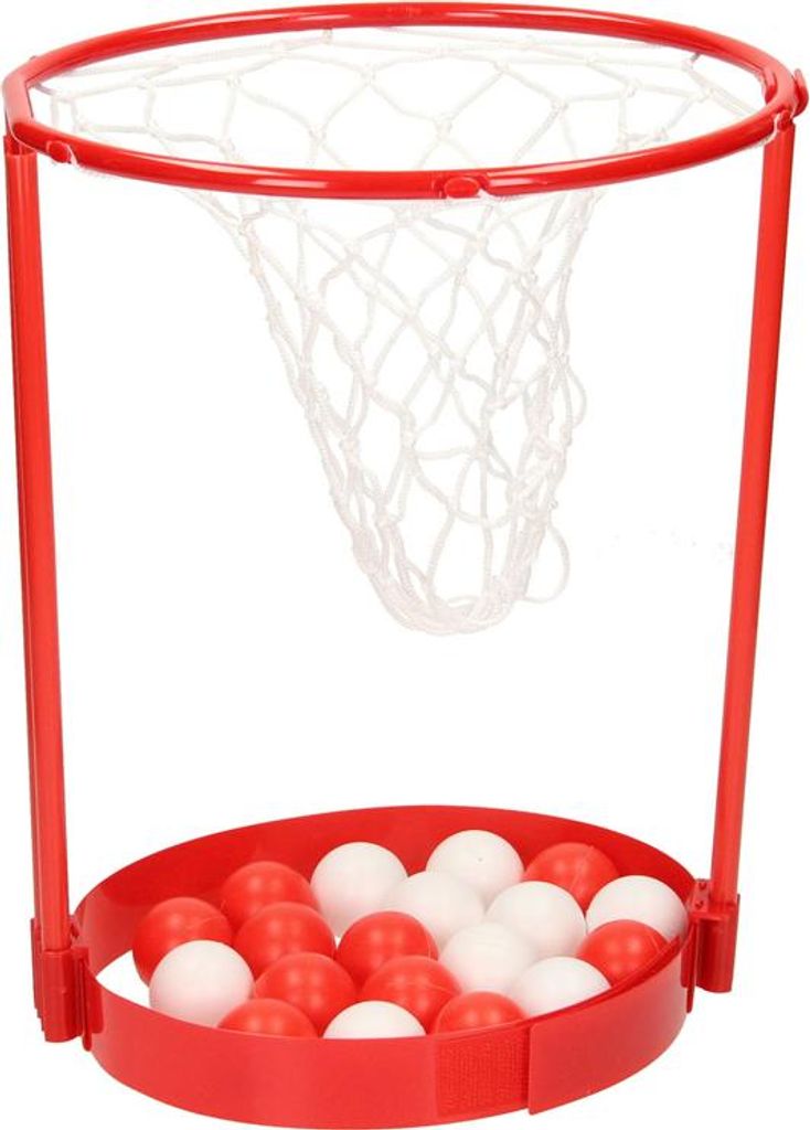 Basketballspiel mit Hauptkorb und kleinen Bällen, geeignet Produktbild 