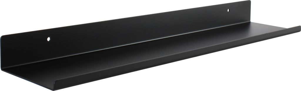 Natural Goods Berlin Wandregal SHEET, Schweberegal, Regalsystem, Gewürzbrett, Ablage für Badutensilien, Shampoo, Seife, Handtücher, Schwarz