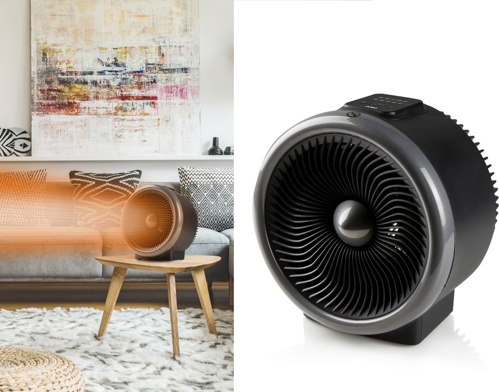 Domo Ventilator und Heizung 2in1 Schwarz Schwarz (DO7326F)