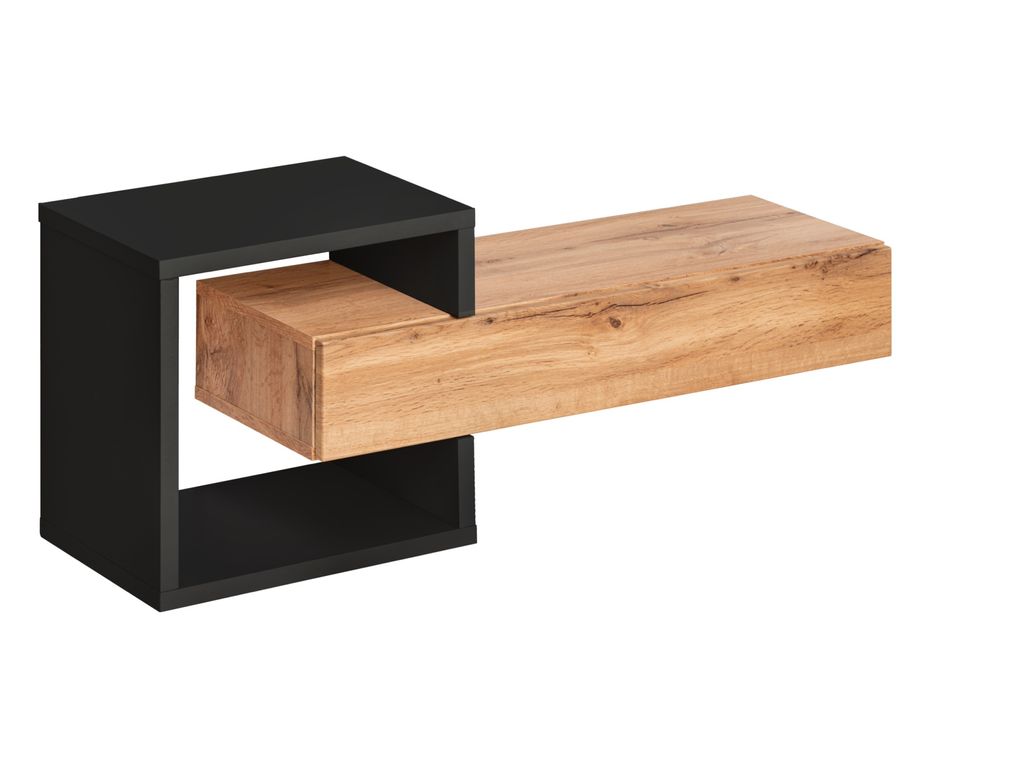 Quadratisches Regal mit Schublade IRA - Wotan Eiche / Produktbild 