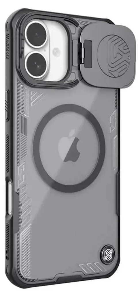 Coque iPhone 16 MagSafe Nillkin Iceblade Prop Noire - Protection Caméra