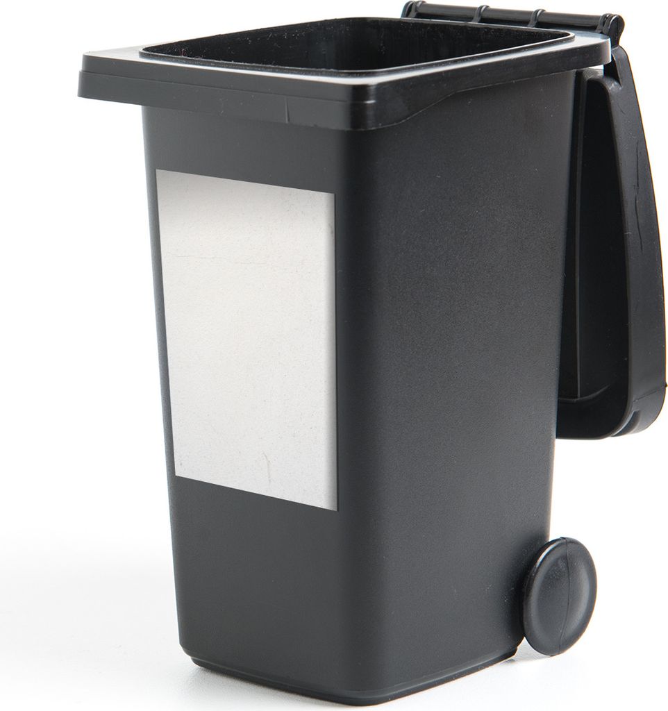 MuchoWow Mülltonnenaufkleber Beton - Weiß - Modern 40x60 cm - Mültonnen-sticker - Sticker - Aufkleber für die Mülltonne