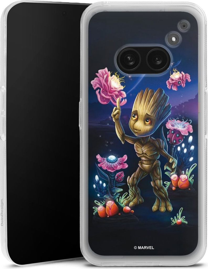 DeinDesign Handyhülle für Nothing Phone (2a) Silikon Hülle Case Smartphone Schutzhülle Marvel Guardians Of The Galaxy Baby Groot