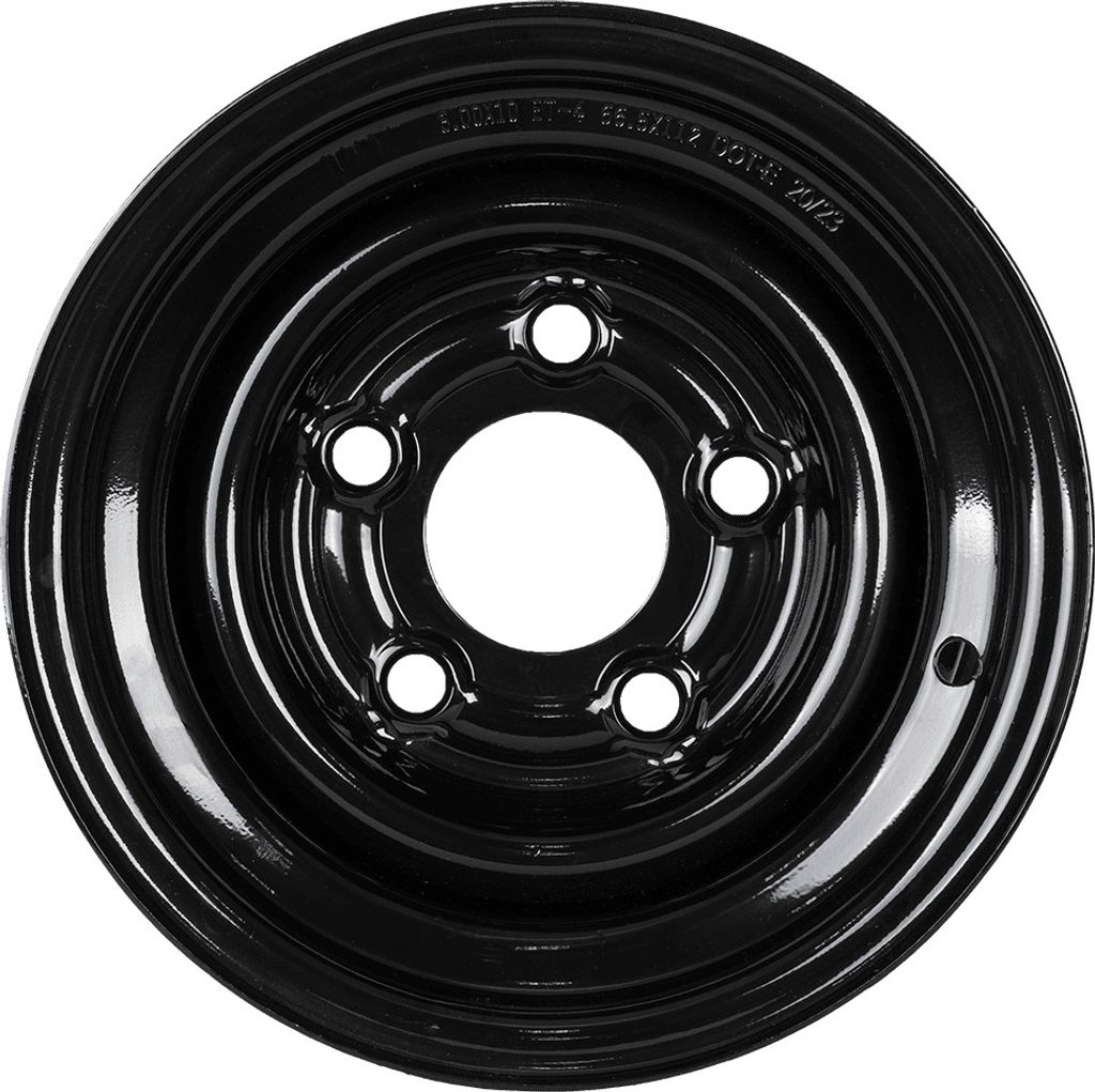 Schwarze Felge aus Stahl für Anhänger 10" 5x112 Unitrailer Produktbild 