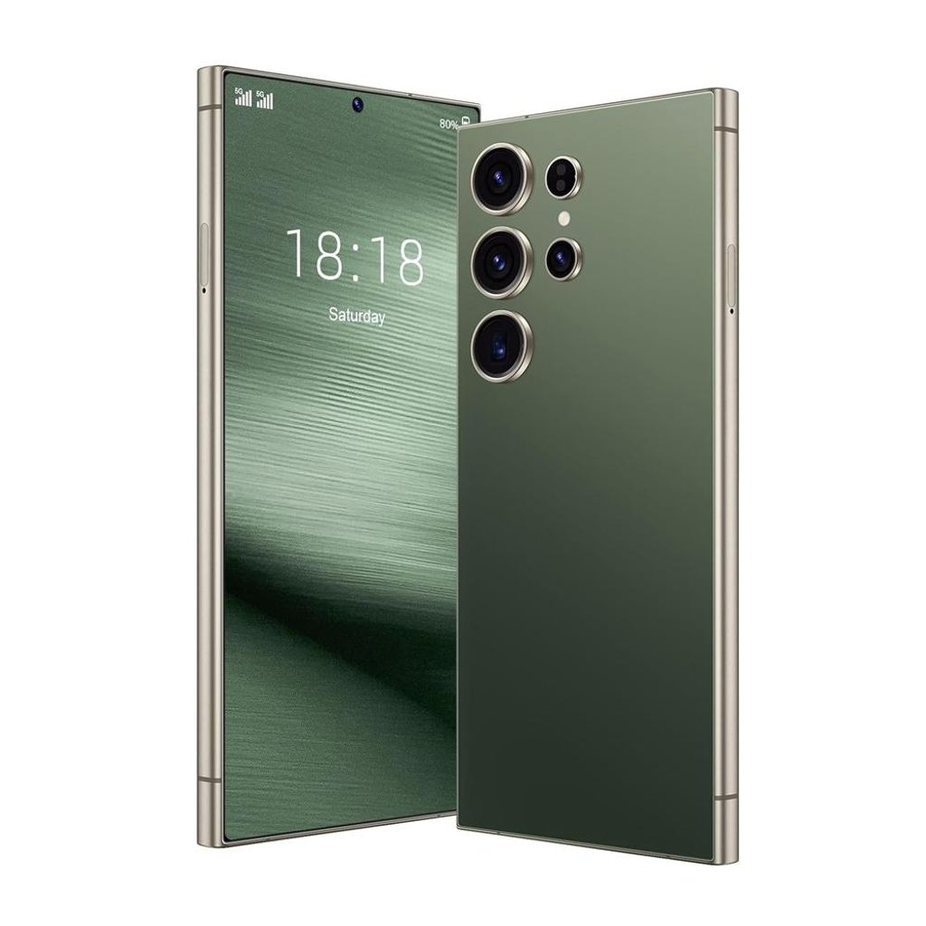 Fine Life Pro 6,8-Zoll-Bildschirm Smartphone 3GRAM+64GROM/TF256GB, 5MP+16MP Dual Kameras, Metallrahmen, Dunkelgrün