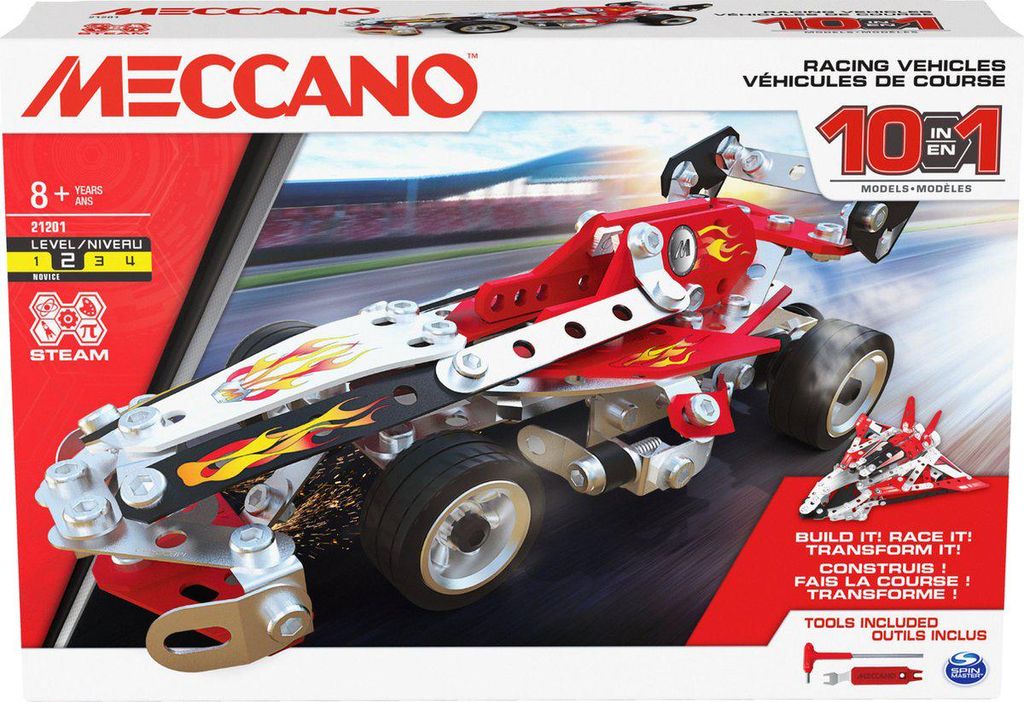 Kit de construction de véhicule de course STEAM Meccano 10 Image du produit 