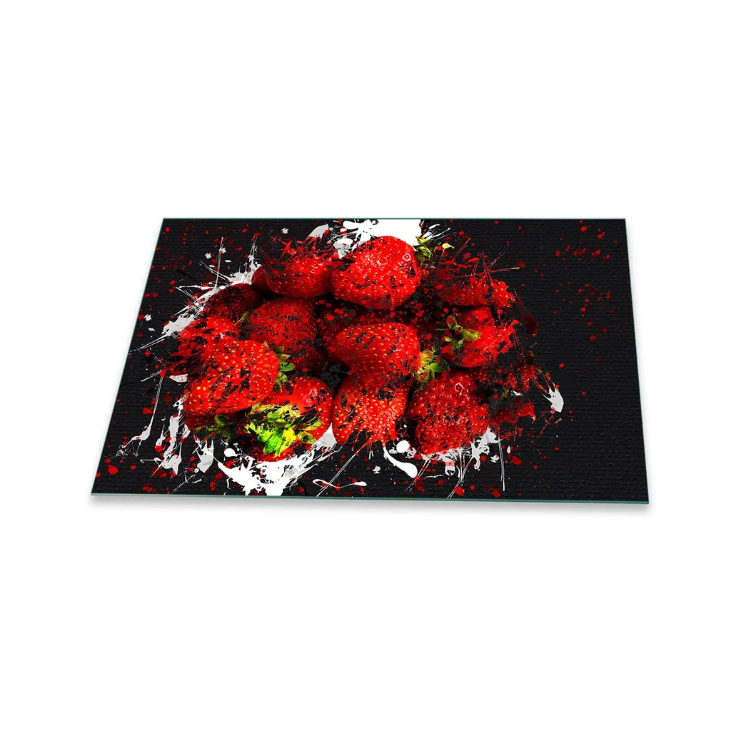 Piastra 80x52 Copertura Piano Cottura Ceramica Rosso Frutta