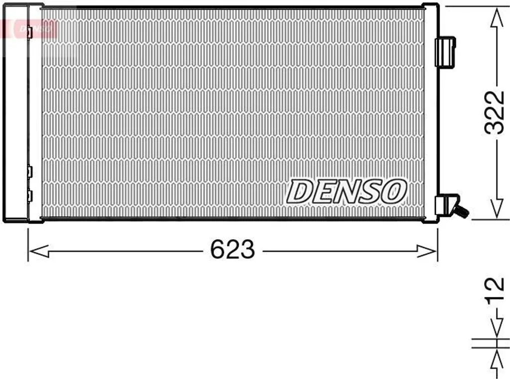 Condenseur de Clim avec Sécheur DENSO DCN11010 - Qualité OE Jaguar F-Pace