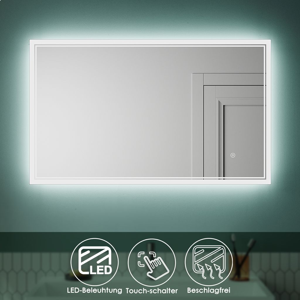 Specchio da bagno a LED Con memoria di interruzione di Immagine del prodotto 