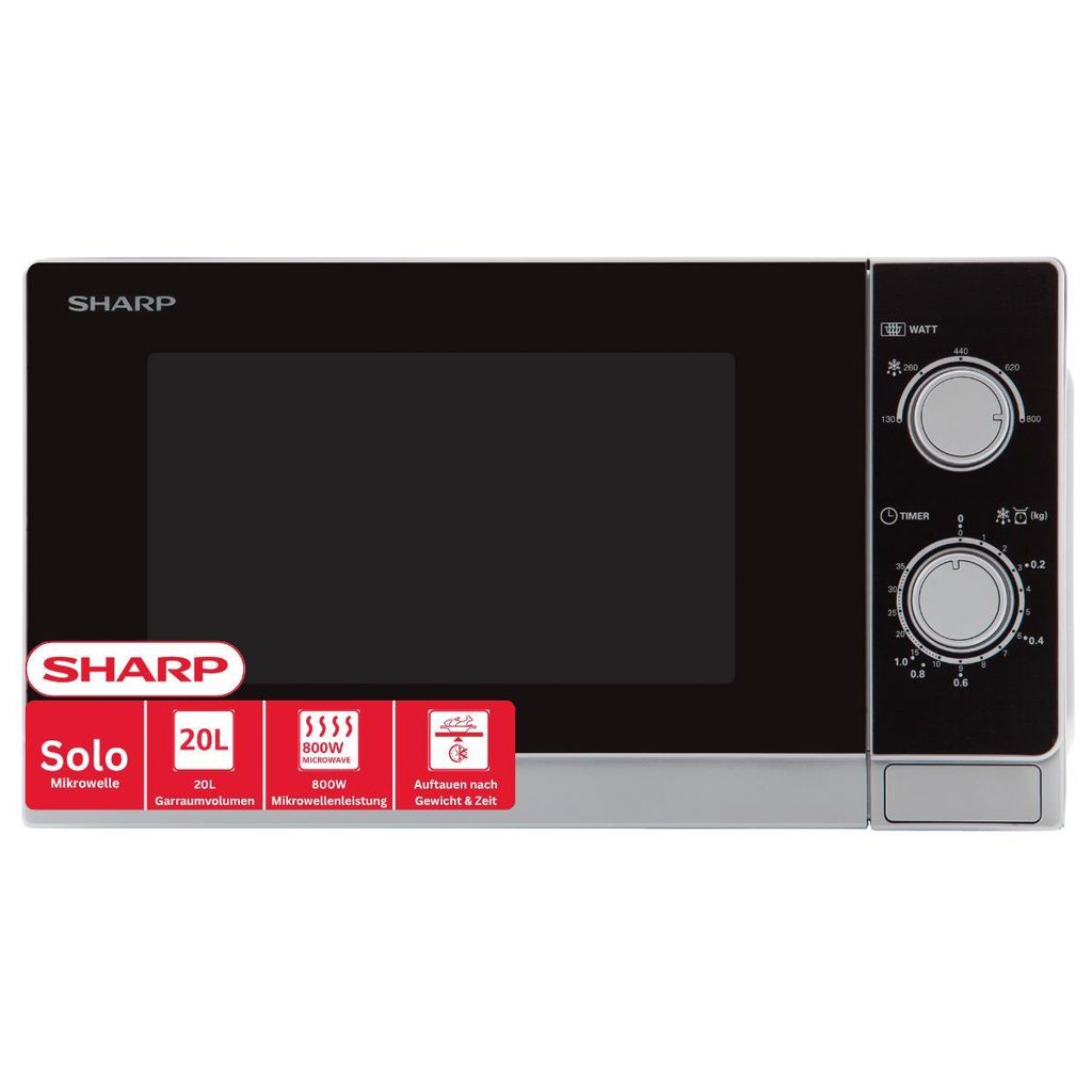 Sharp R200INW Solo-Mikrowelle/ 20 L/ 800 W/ 5 Produktbild 