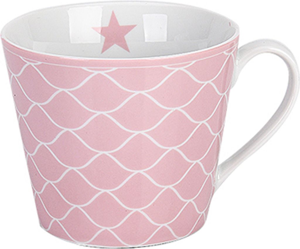 Krasilnikoff Kaffeetasse Mermaid, Rosa