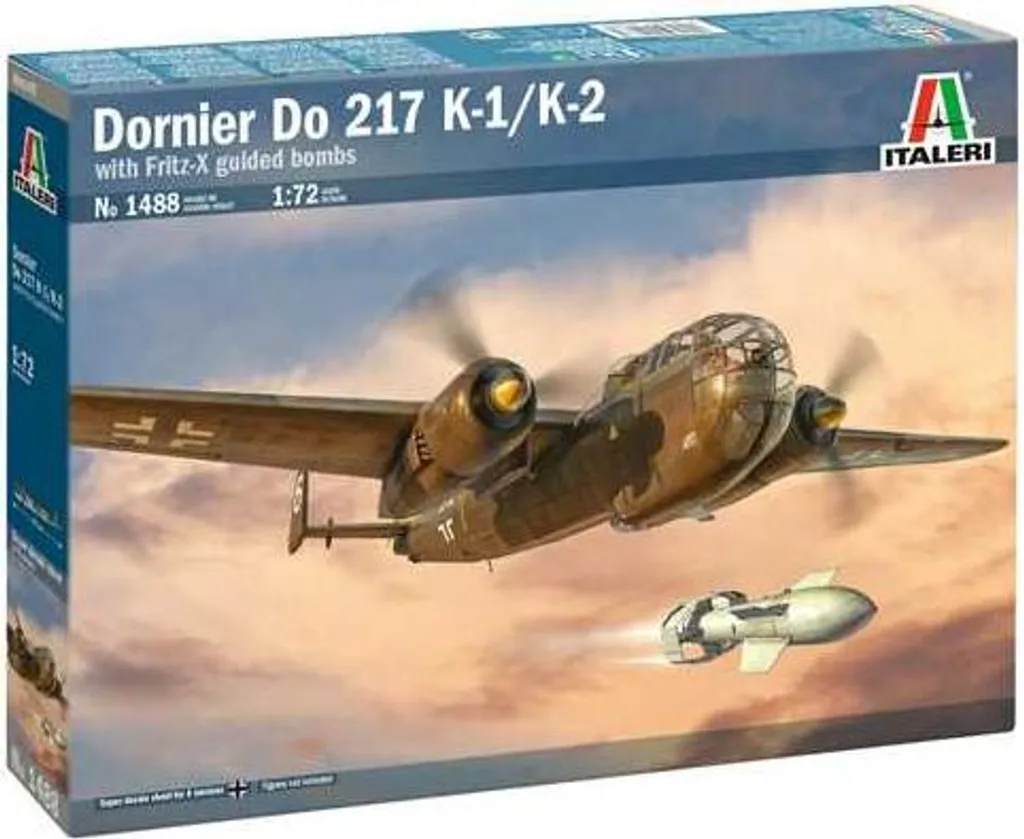 Do 217K avec Fritz X (1:72) - Maquette Avion 1488 - Détails Précis