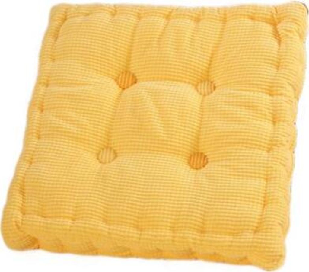 360Home Büro Schlafzimmer Kissen Maiskorn verdickt Gelb 50*50*8cm quadratisch