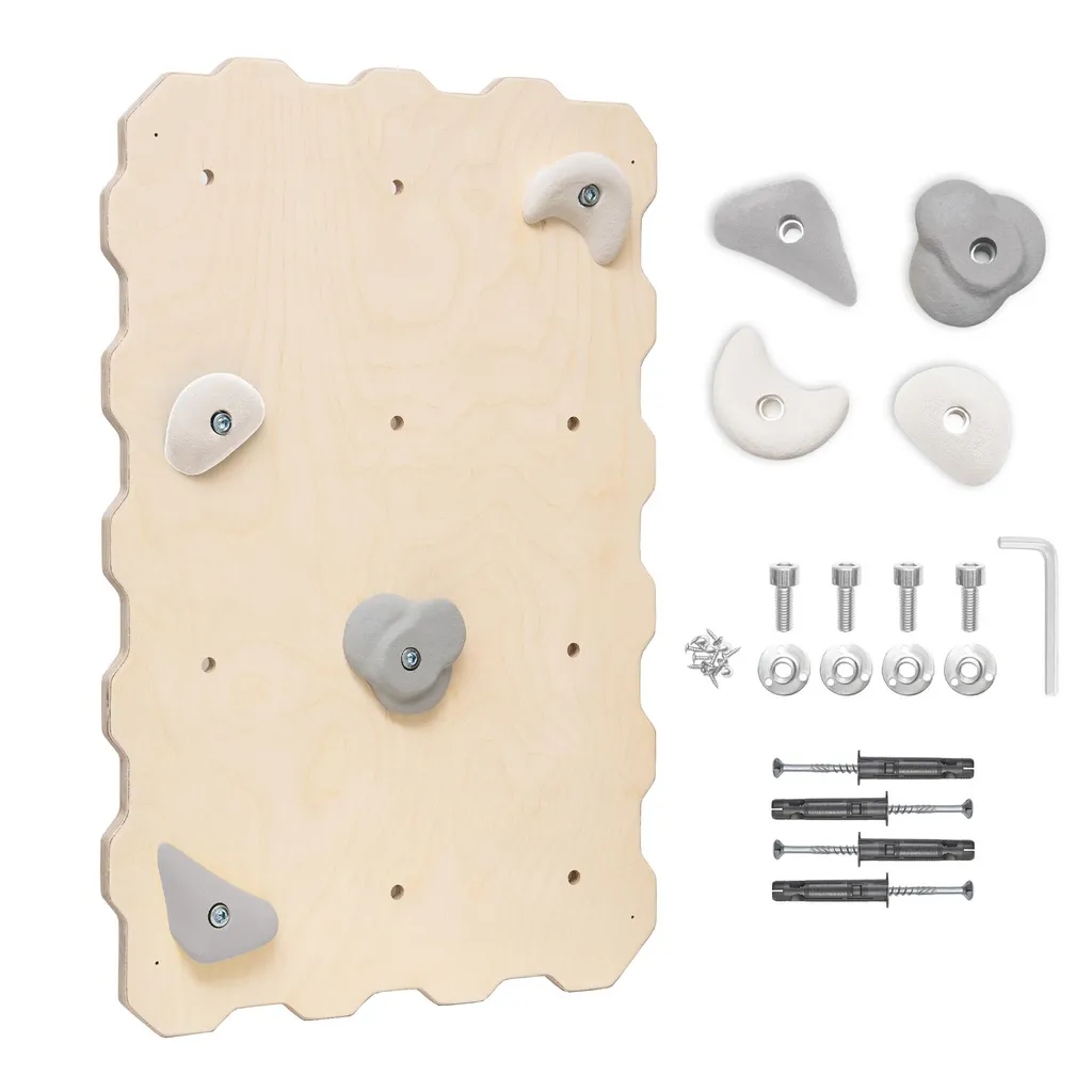 Parete Arrampicata Indoor Legno Naturale EU - Gioco 100% Ecologico