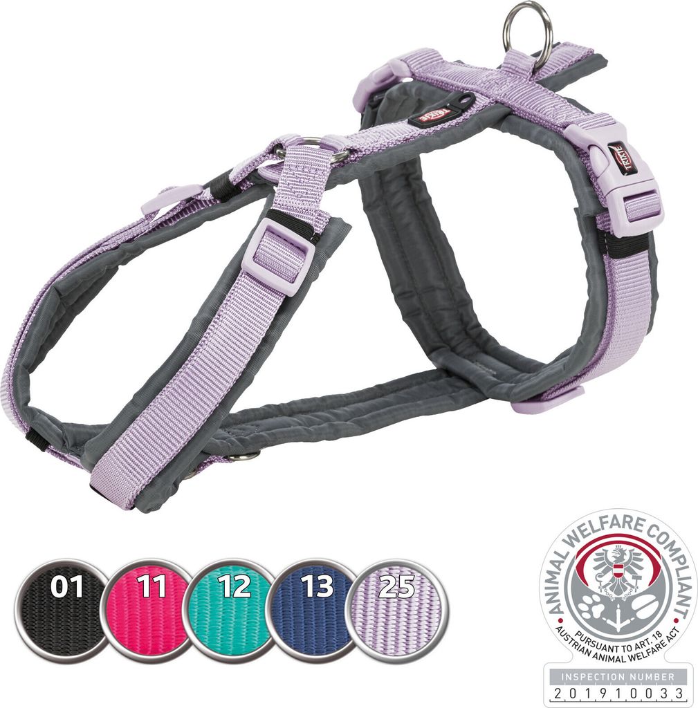 Trixie Premium Trekking Geschirr fuchsia/graphit, Größe: S