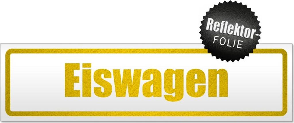 Eiswagen Magnetschild Schild magnetisch