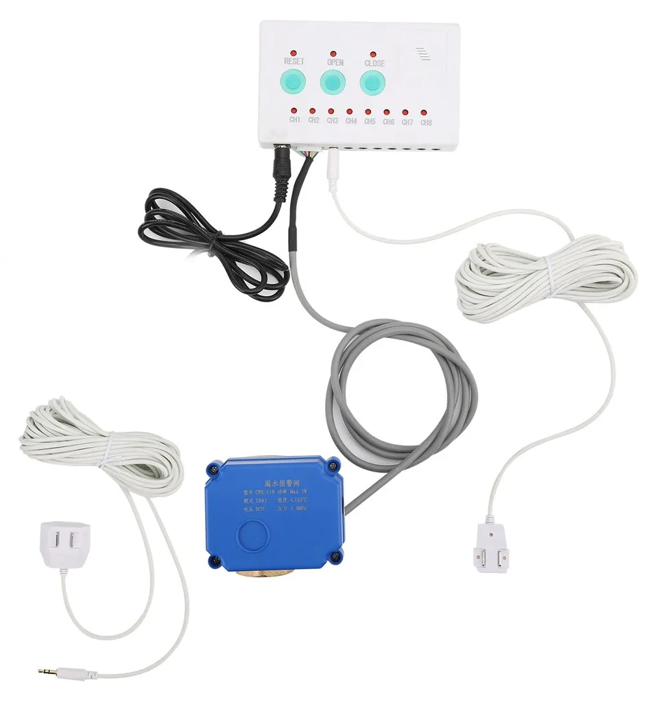 Kit détection fuite d'eau automatique avec vanne à bille DualWay