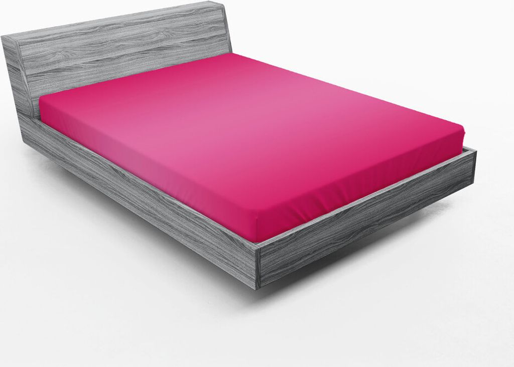 ABAKUHAUS Ombre Spannbetttuch, Prinzessin Pink Medieval Farben inspiriert Fuchsia modernes Design Ombre Digital Print Image, 150 x 190 cm, Rosa