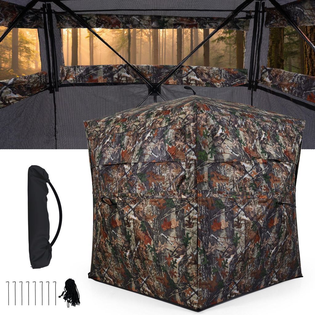 COSTWAY Tente de chasse 360°, Cachette de chasse pop-up Image du produit 