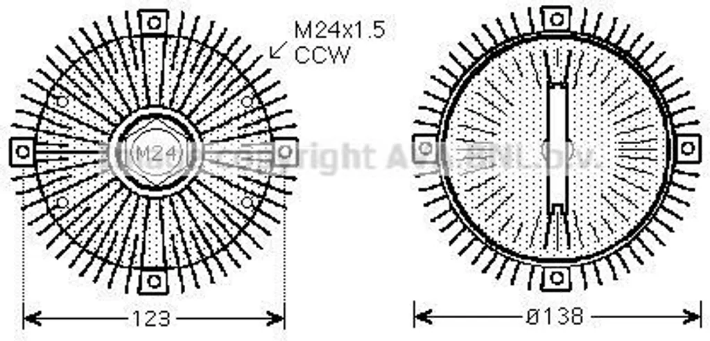 Visco-coupleur de Ventilateur de Radiateur pour BMW Série 3 E36 et E39