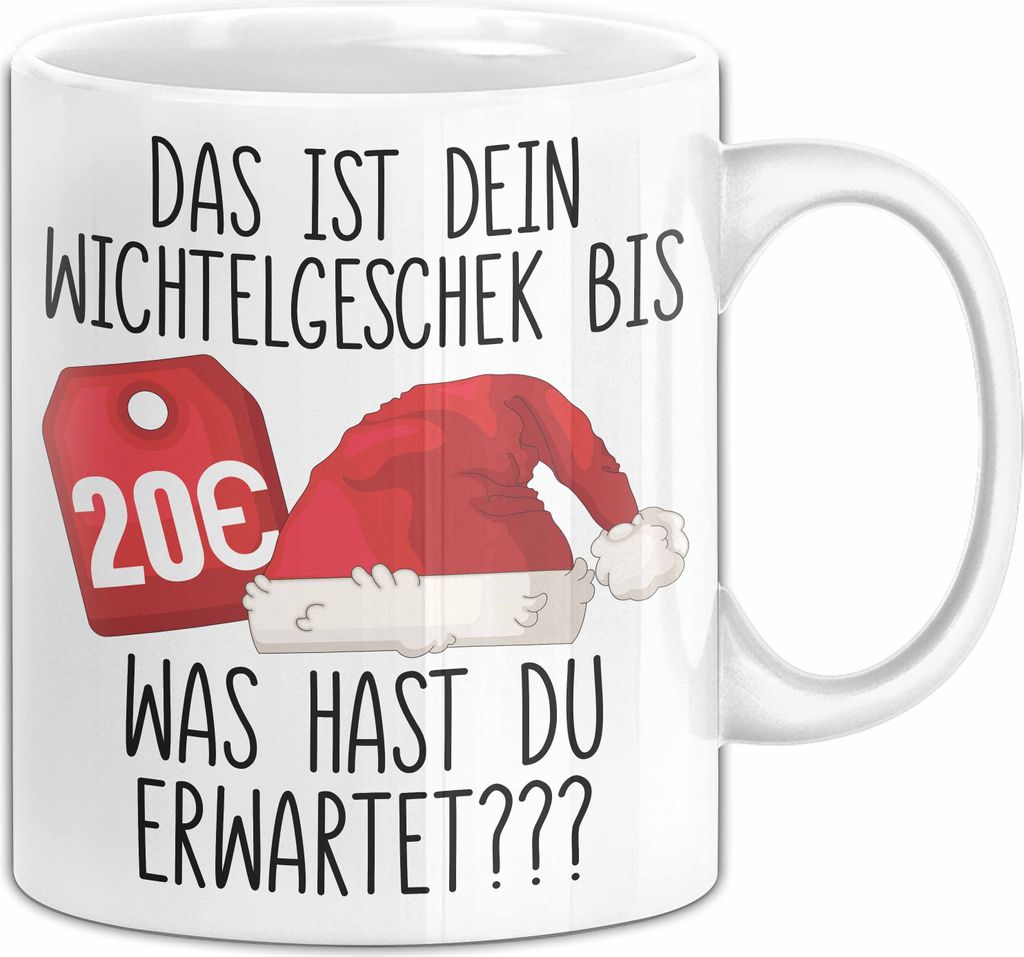 Wichtelgeschenk Tasse Geschenk bis 20€ Schrottwichtelgeschenk Schrottwichteln (Weiß)