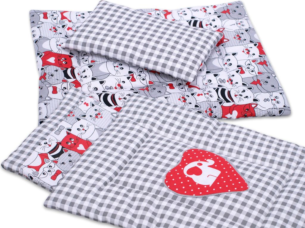 Puppenbettwäsche mit BOBO Puppenbettwäsche-Applikation - Produktbild 