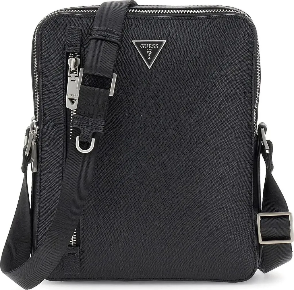 Petite Sacoche Guess Torino Noire Idéale pour Voyages et Sorties Ville