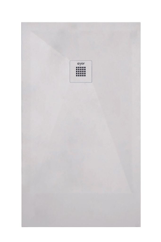 ONDEE ZEN – Duschwanne NOLA 3 – 90 x 160 x 3 cm – Kunstharz – Weiß – Ablauf – Zuschneidbar