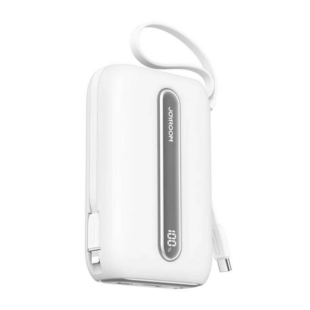 Joyroom Quick Charge 22,5 W Mini-Powerbank mit Doppelkabeln 20000 mAh - Weiß