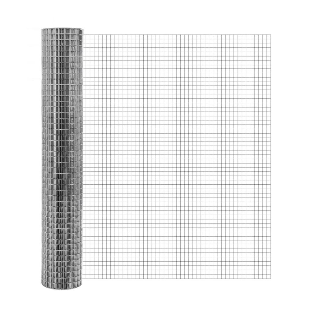1m x 25m Silber Volierendraht Maschendrahtzaun Maschendraht Produktbild 