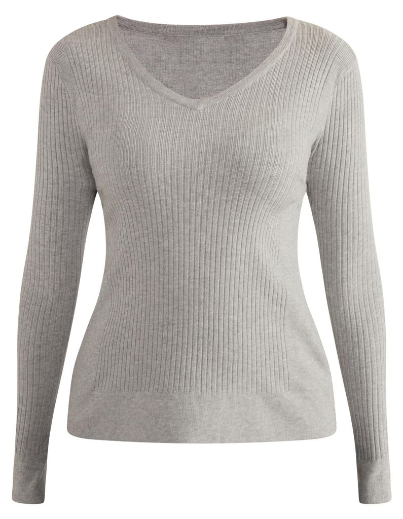 EVERA Damen Strickpullover - Grau, M/L