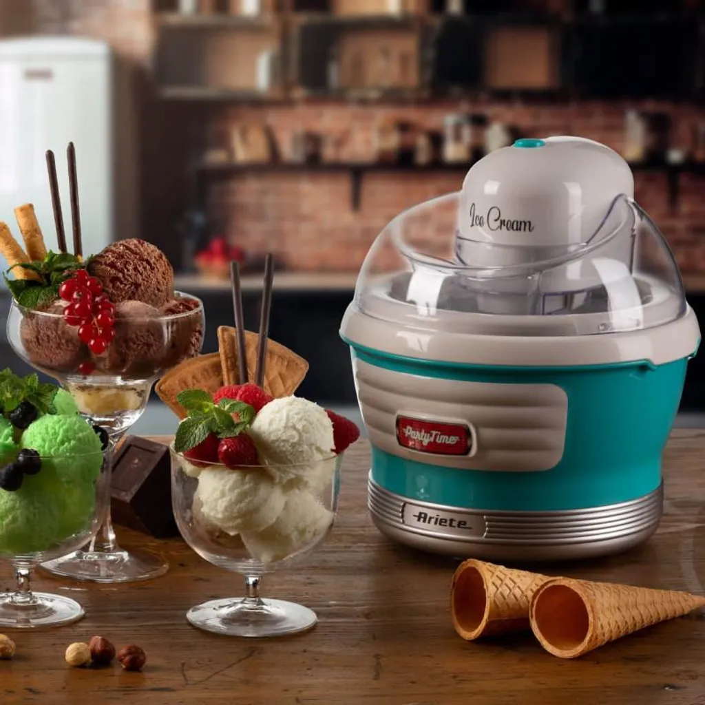 Machine à glace Ariete Gran Gelato 1,5 L - Sorbetière Électrique Bleue - 2