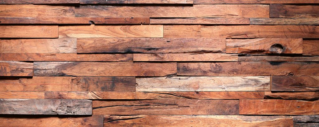 Fototapete - Wooden Wall 375x150cm - Vliestapete