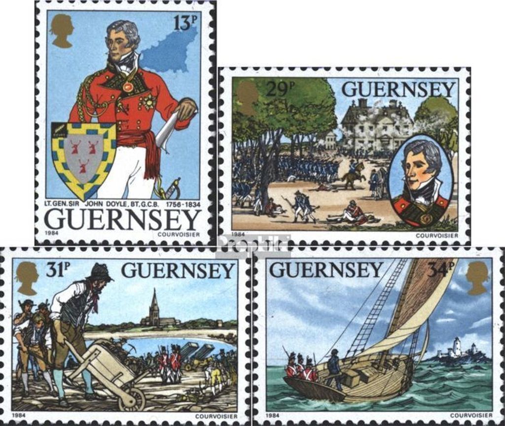 Briefmarken GB - Guernsey 1984 Mi 310-313 (kompl.Ausg.) gestempelt Doyle