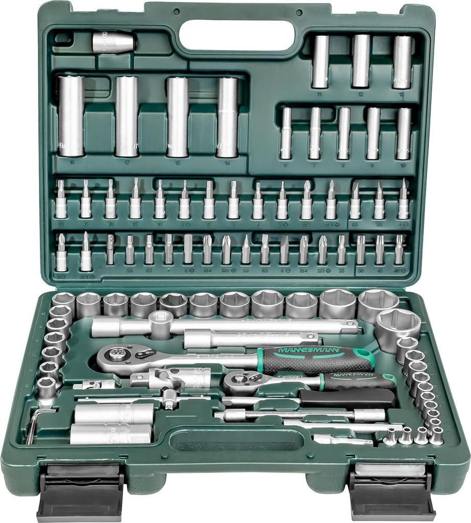 Brüder Mannesmann 98410 Steckschlüsselsatz, 94-tlg. Produktbild 
