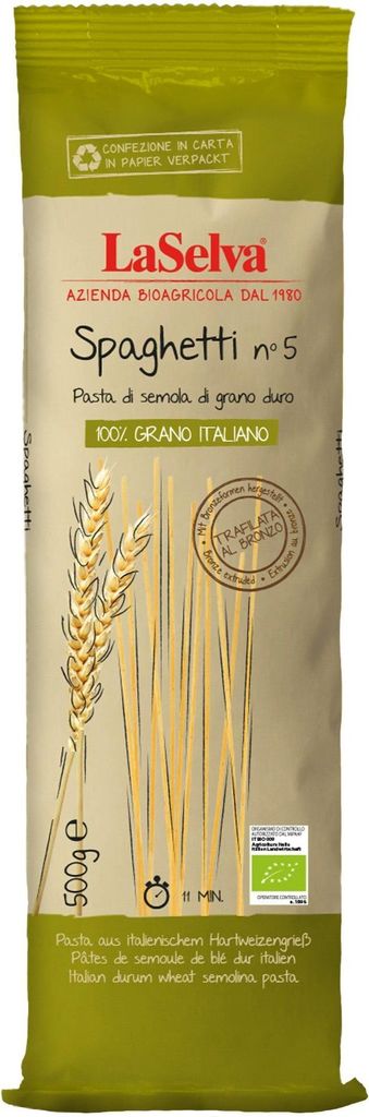 Pasta - Spaghetti n°5 Hartweizengrieß 500g