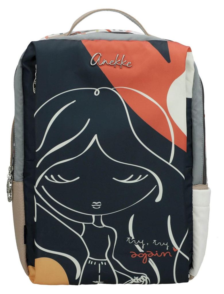 Anekke Freizeitrucksack Rucksack mit Laptopfach Muse Olympia Travel Backpack Multicolor mehrfarbig