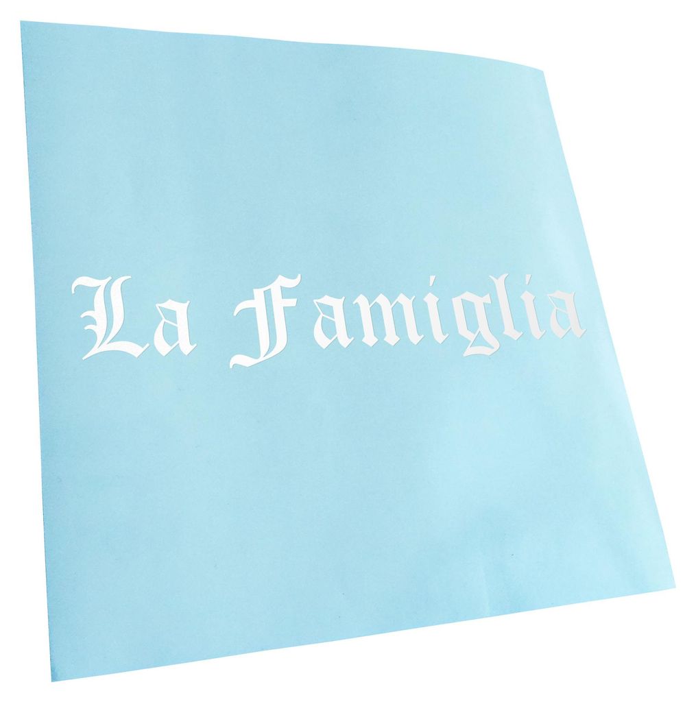 Kiwistar - Autoaufkleber - -La Famiglia Heckscheibenaufkleber - Aufkleber für Auto Kfz Fahrrad, LKW, Truck Mofa