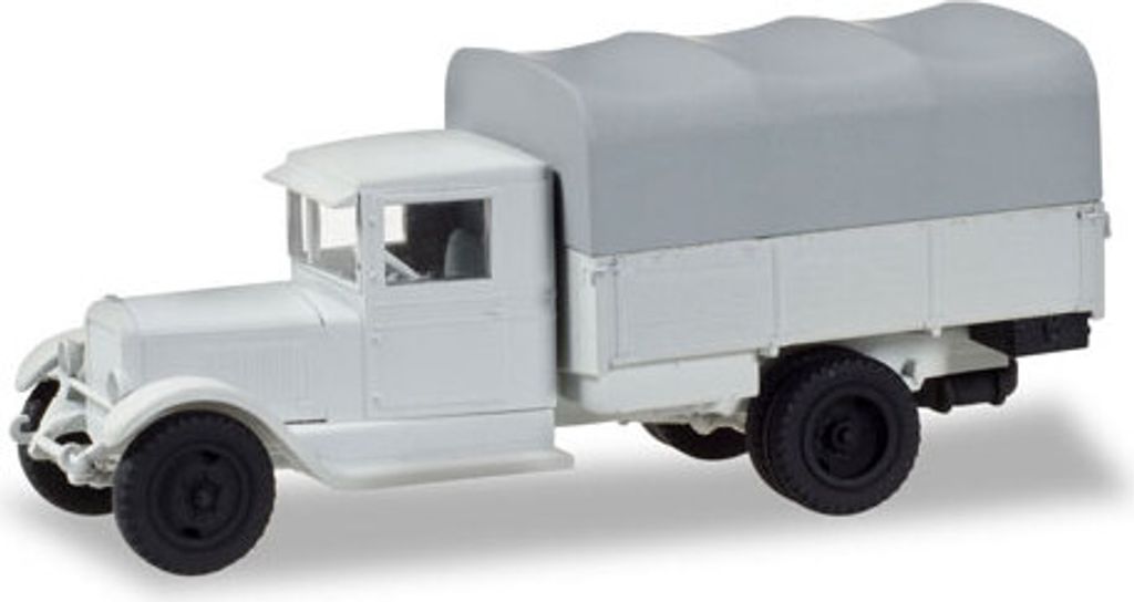 Herpa 746359 ZIS 5 mit Pritsche und Plane "Wintertarnung Moskau 1941" H0 1:87