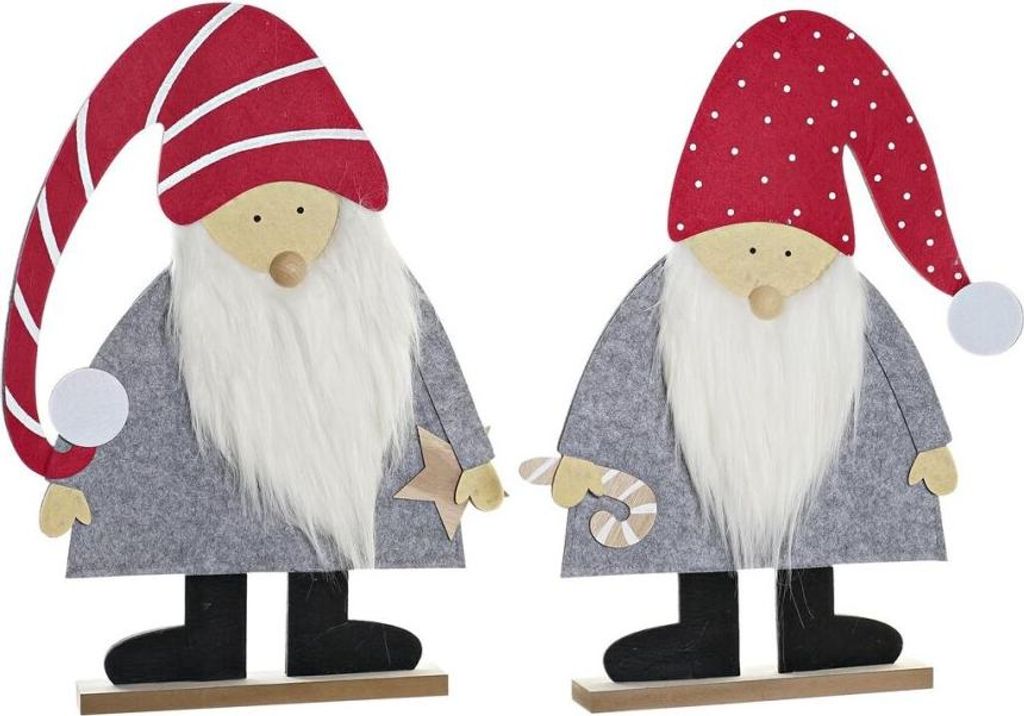 Weihnachtsschmuck DKD Home Decor MDF Filz (34 x 6 x 64 cm) (2 Stück)