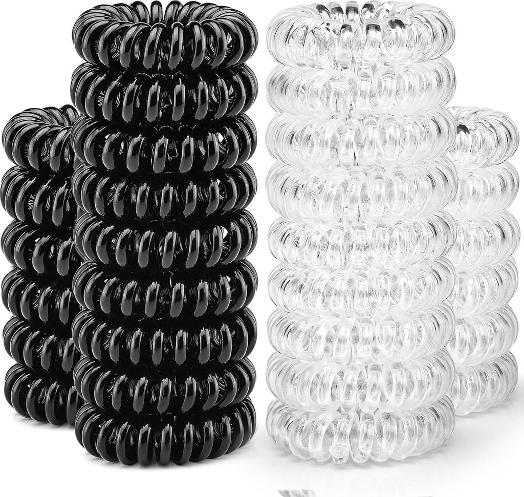 Spiral-Haargummis, knitterfreie Haargummis, Haargummis mit Produktbild 