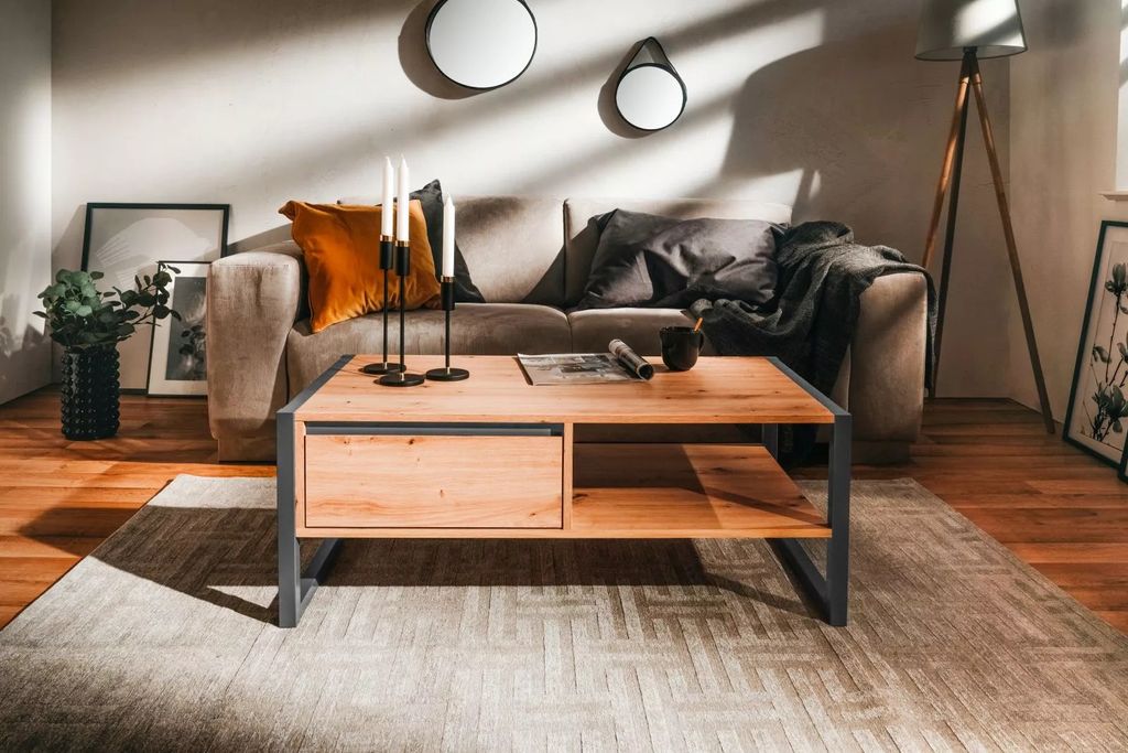 Konferenčný stolík Finori Denver 55 Artisan Dub a antracit Obrázok produktu 11