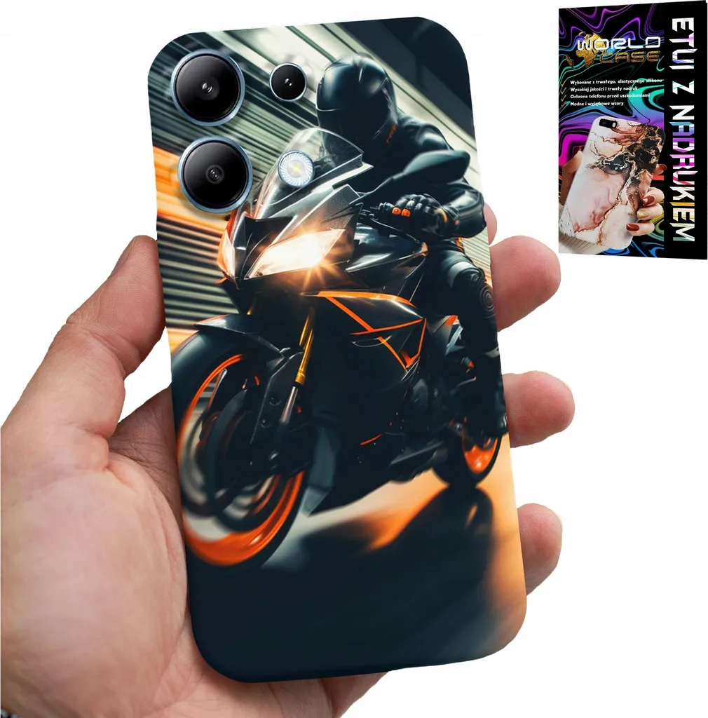 Custodia Xiaomi Note 13 4G Moto Fan + Vetro Temperato: Protezione Top