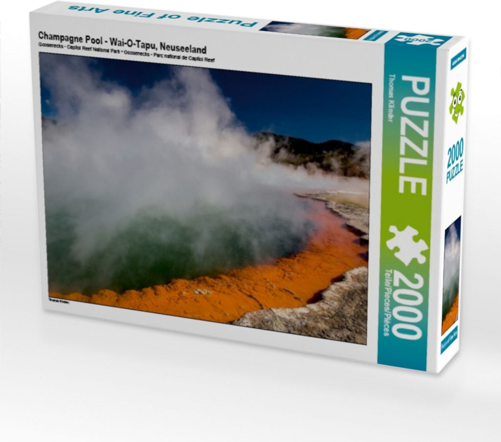 CALVENDO Puzzle Champagne Pool - Wai-O-Tapu, Neuseeland | 2000 Teile Lege-Größe 90x67cm Foto-Puzzle für glückliche Stunden