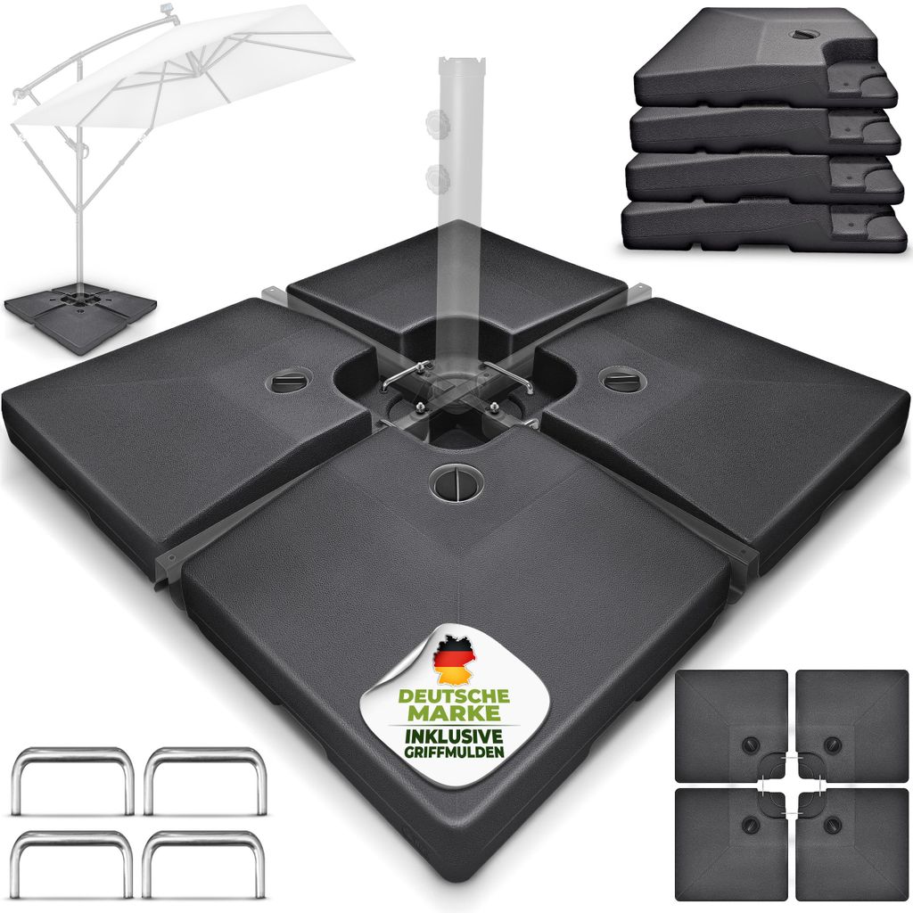 tillvex® Stojak na parasol antracytowy 90 litrów / 120 kg - Zdjęcie produktu 