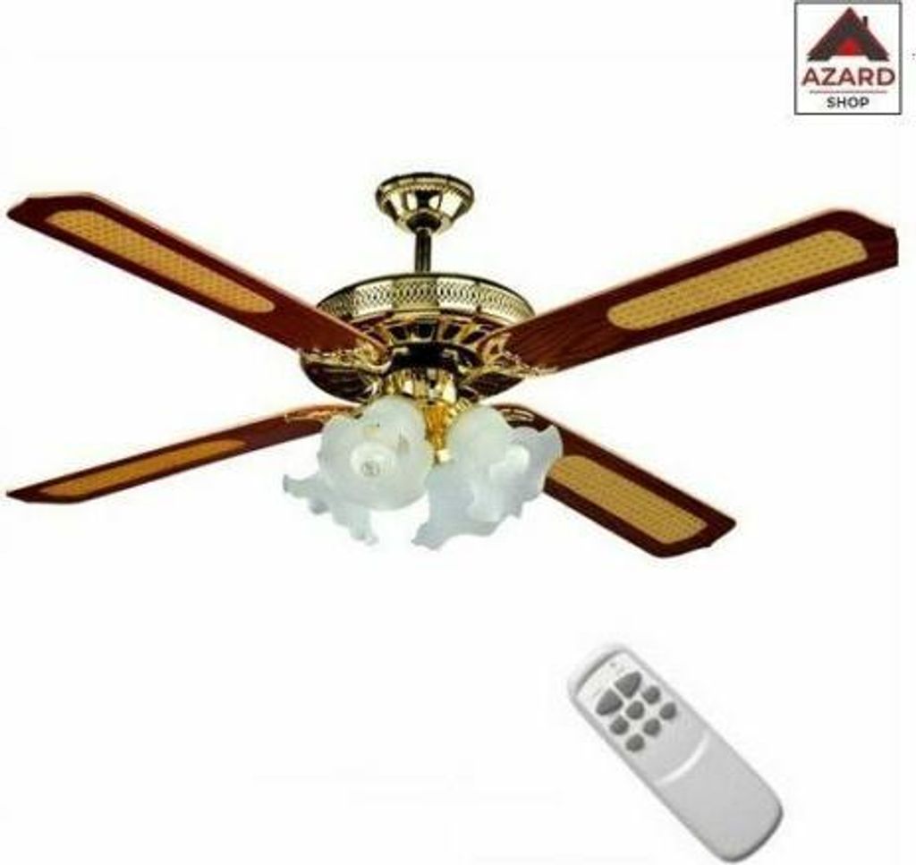 Ventilateur de plafond Perenz blanc 50cm avec télécommande Image du produit 