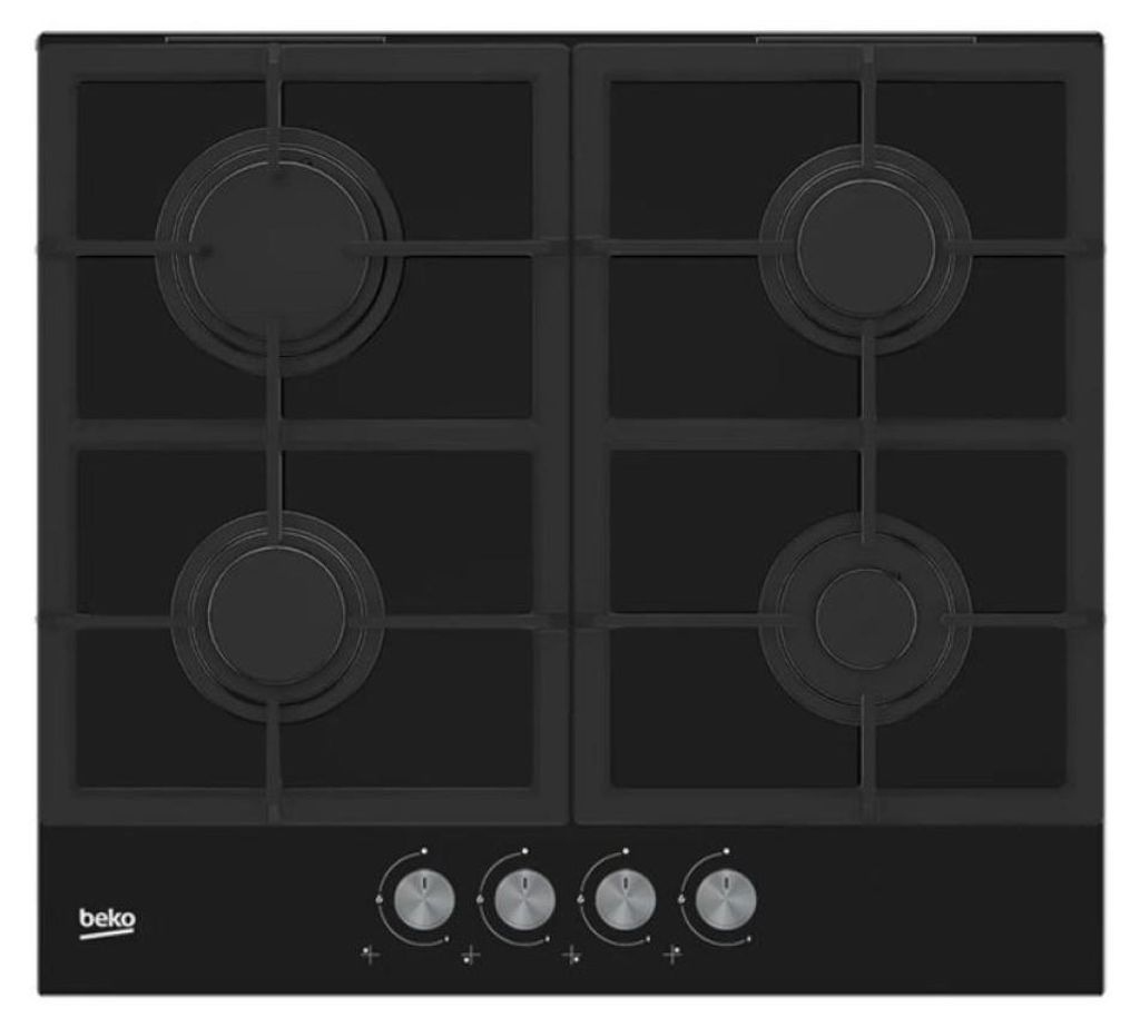 Beko HILG 642C5 SB, Černá, Vestavěné, 60 cm, Plynový, 4 Obrázek produktu 