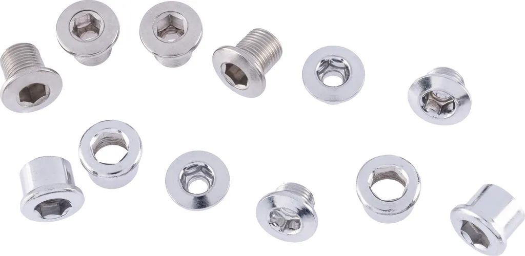 Kit Fixation Plateau Vélo Ct C.Nut Argent pour Entretien Transmission