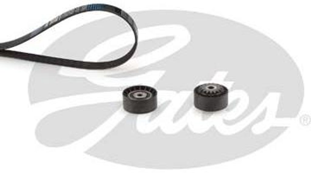 GATES K015PK1515 Keilrippenriemensatz OE 7701477530 kompatibel mit Twingo, Kangoo, Clio