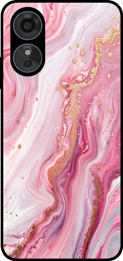 Custodia Oppo A98/F23 Marmo Rosa - Cover TPU Smartphonica Antiurto